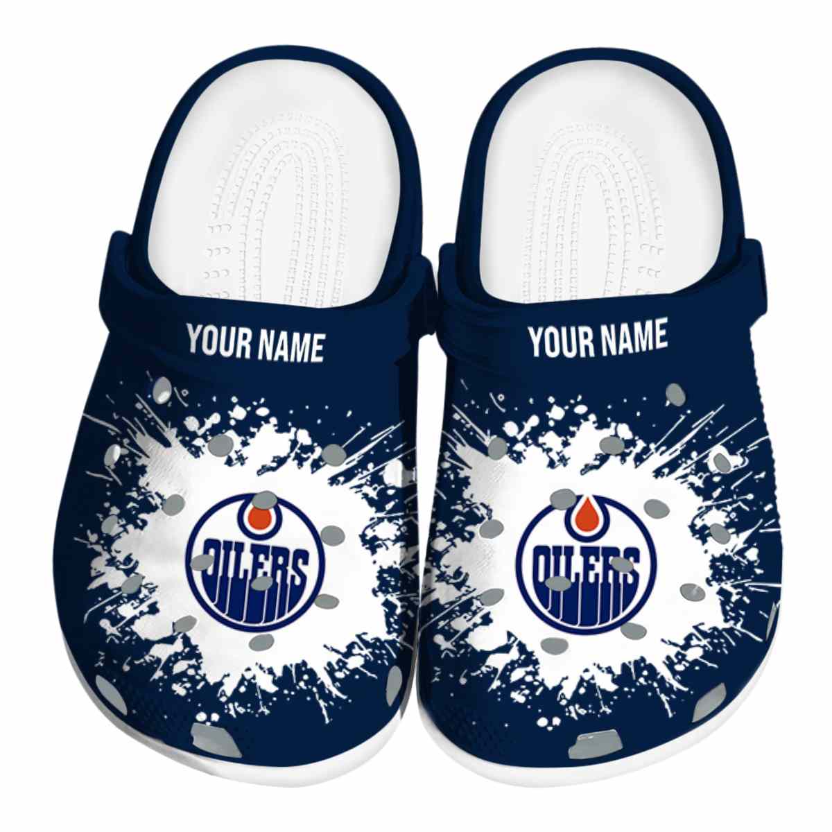 footwearmerch edmonton oilers nhl sport crocs crocband clogs shoes comfortable for men women and kids mw5an