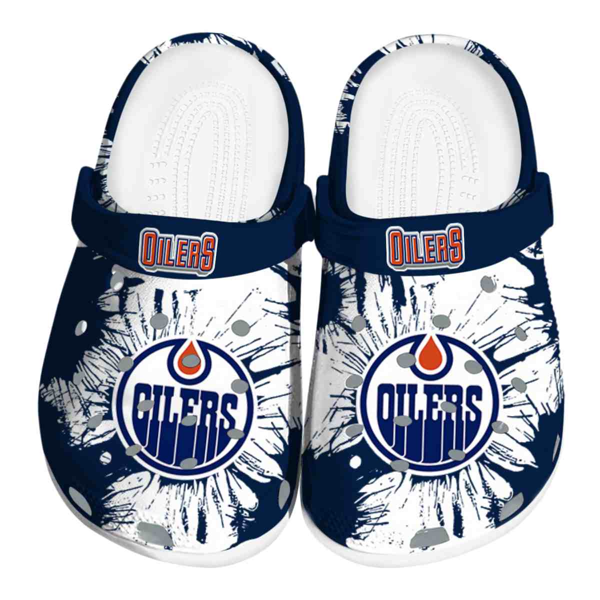 footwearmerch edmonton oilers nhl sport crocs crocband clogs shoes comfortable for men women and kids nkzlu