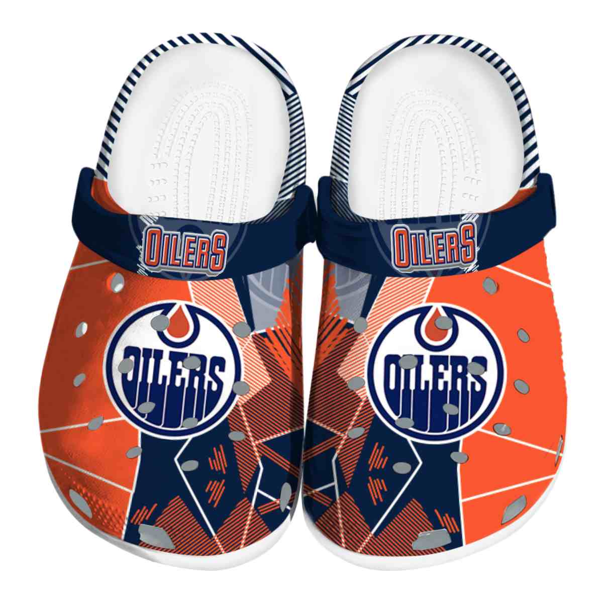 footwearmerch edmonton oilers nhl sport crocs crocband clogs shoes comfortable for men women and kids qyvxl