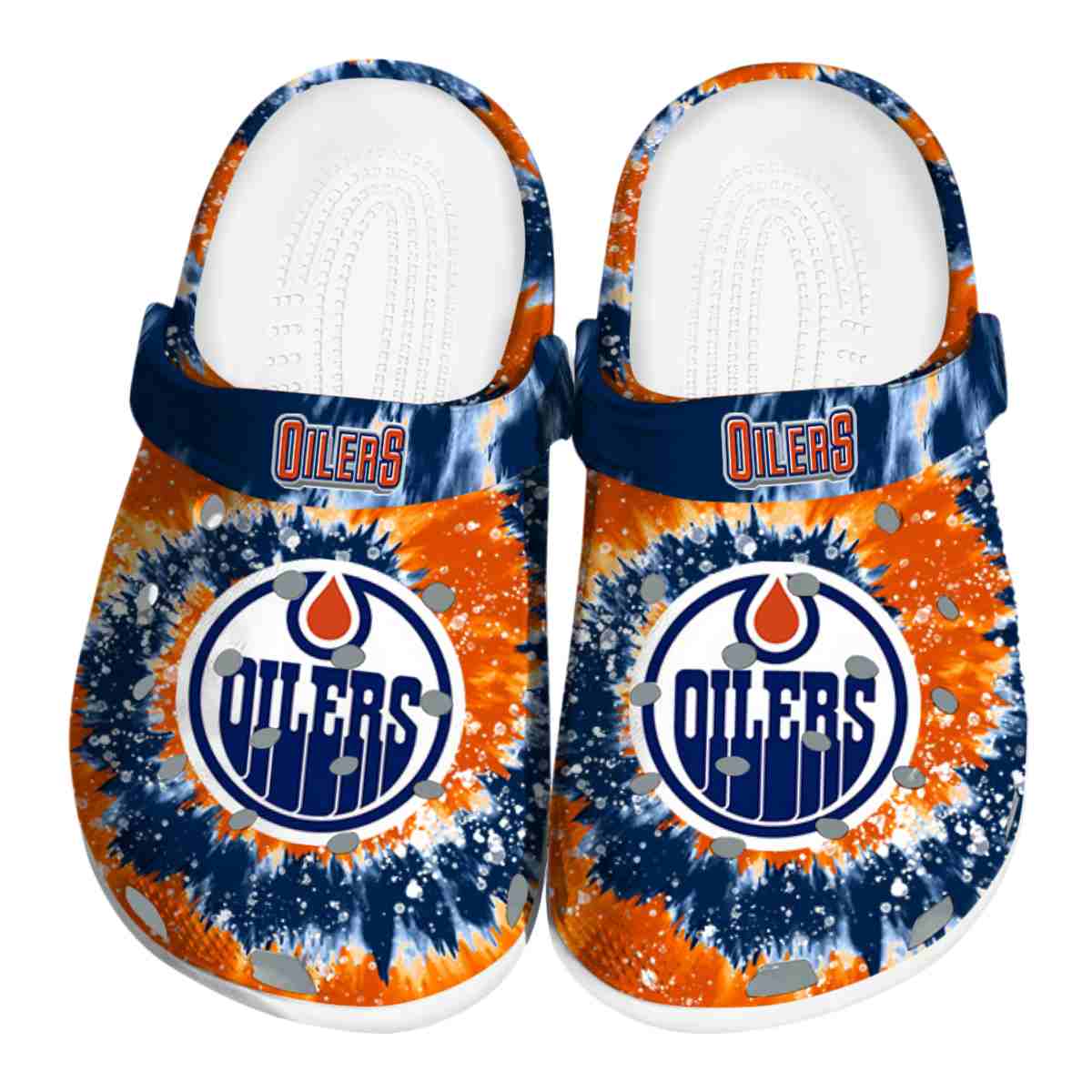 footwearmerch edmonton oilers nhl sport crocs crocband clogs shoes comfortable for men women and kids uqrzm