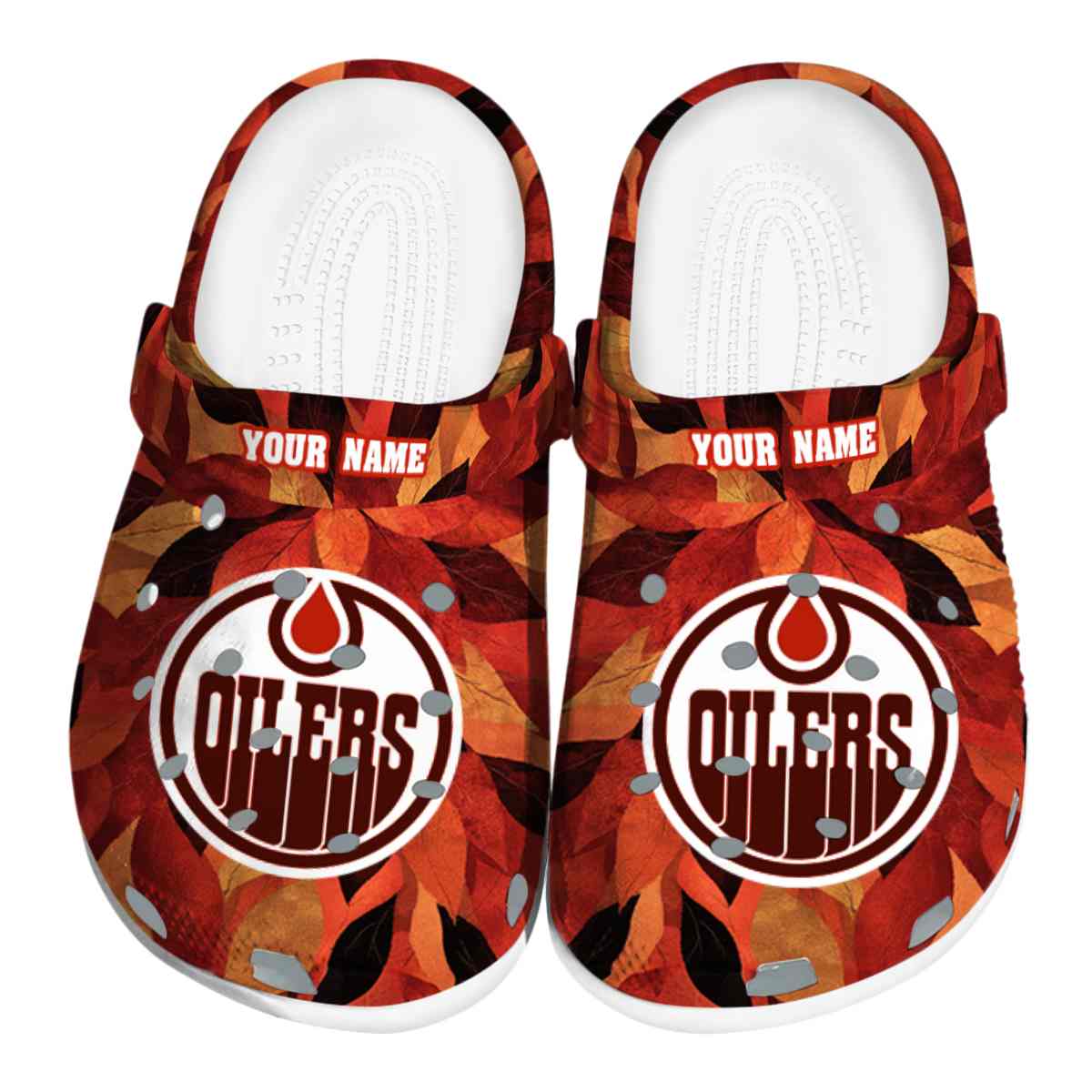 footwearmerch edmonton oilers nhl sport crocs crocband clogs shoes comfortable for men women and kids wlcse