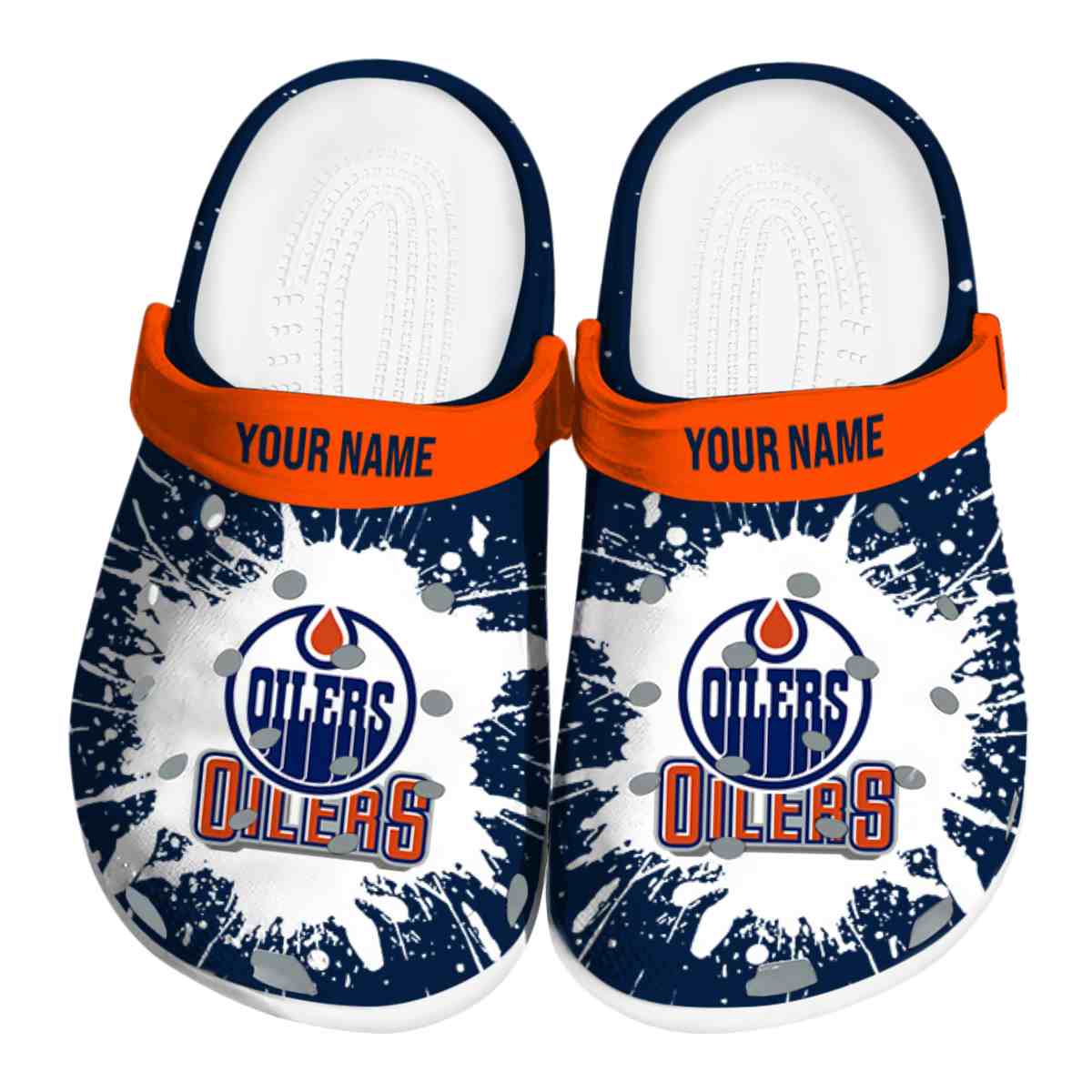 footwearmerch edmonton oilers nhl sport crocs crocband clogs shoes comfortable for men women and kids y68up