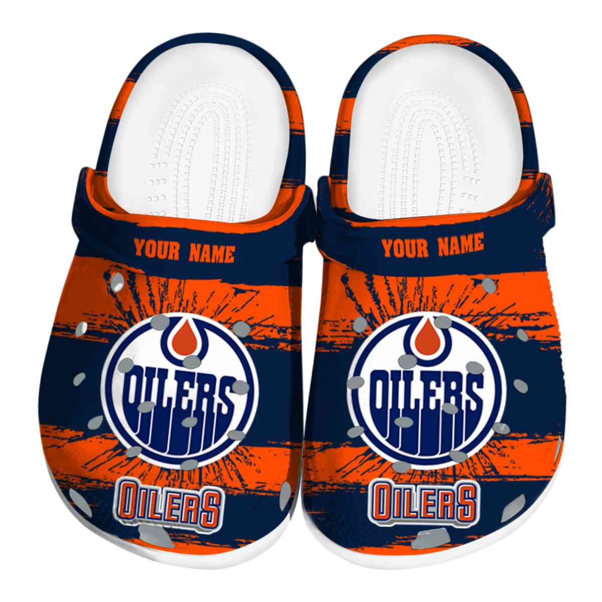 footwearmerch edmonton oilers nhl sport crocs crocband clogs shoes comfortable for men women and kids ycqow
