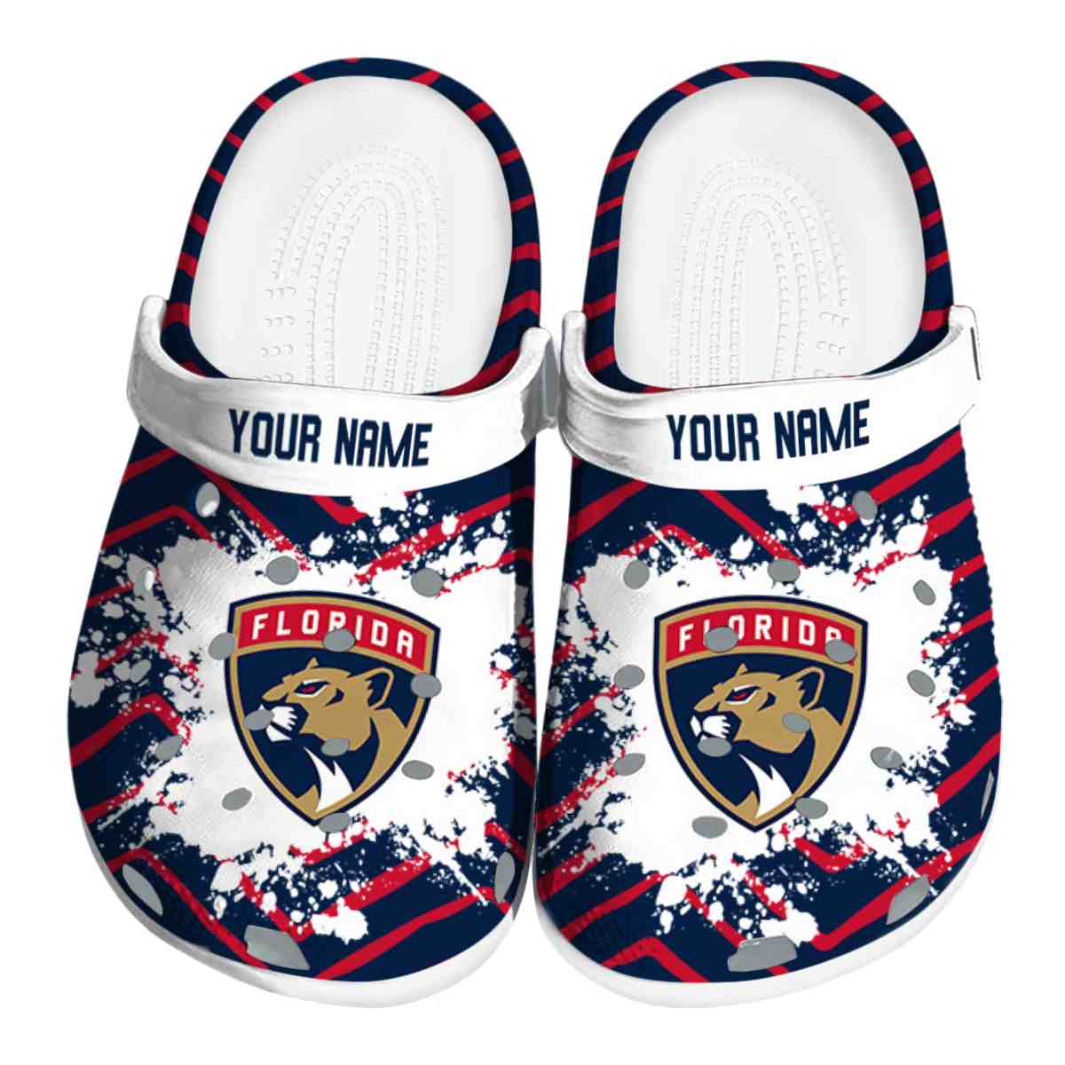 footwearmerch florida panthers nhl sport crocs crocband clogs shoes comfortable for men women and kids 5xpzq