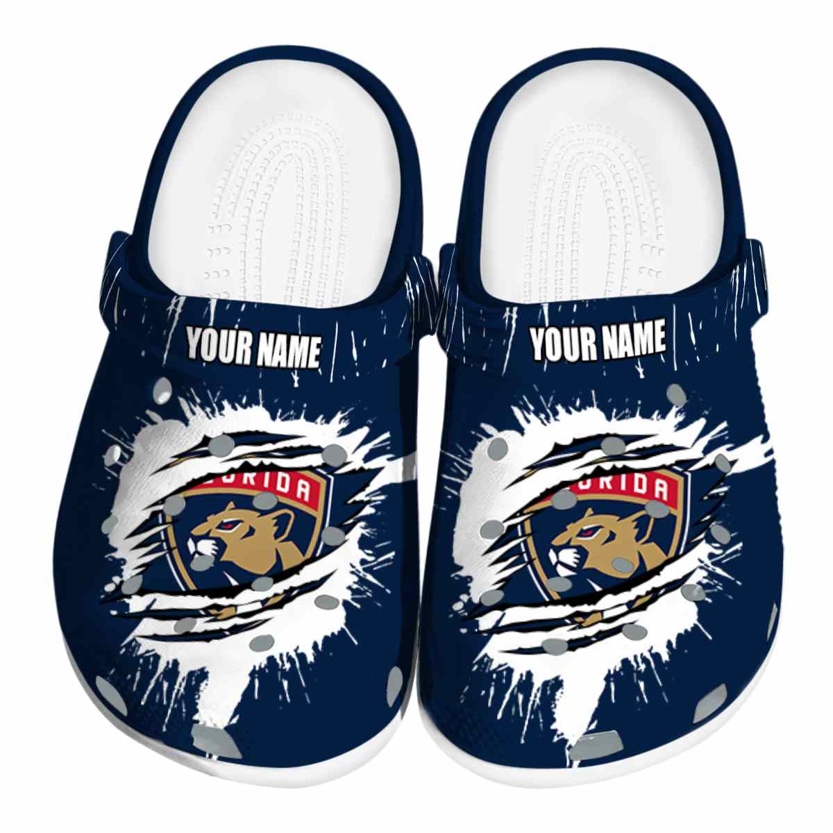 footwearmerch florida panthers nhl sport crocs crocband clogs shoes comfortable for men women and kids pb6sx