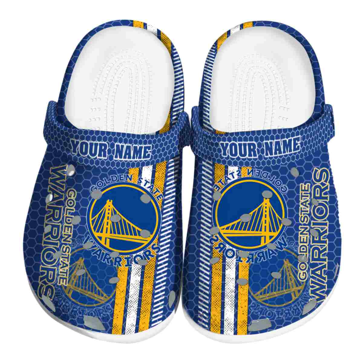 footwearmerch golden state warriors nba sport crocs crocband clogs shoes comfortable for men women and kids awuqo