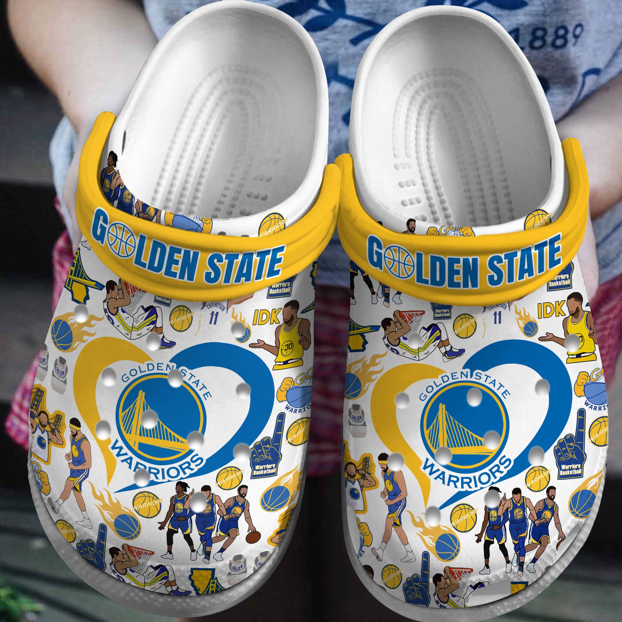 footwearmerch golden state warriors nba sport crocs crocband clogs shoes comfortable for men women and kids ooe6y