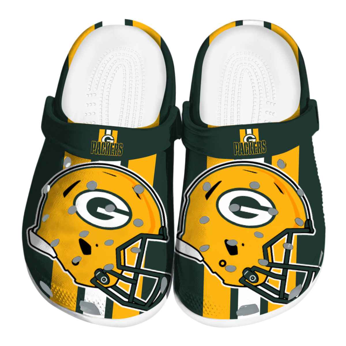 footwearmerch green bay packers nfl sport crocs crocband clogs shoes comfortable for men women and kids 3dma5