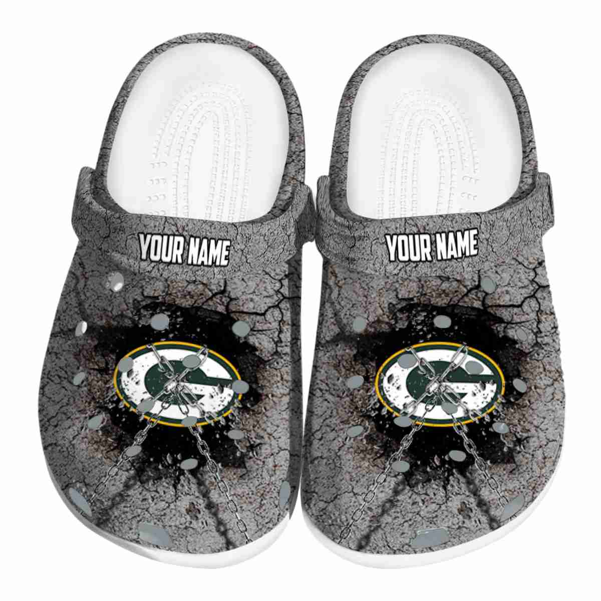 footwearmerch green bay packers nfl sport crocs crocband clogs shoes comfortable for men women and kids 5l8la