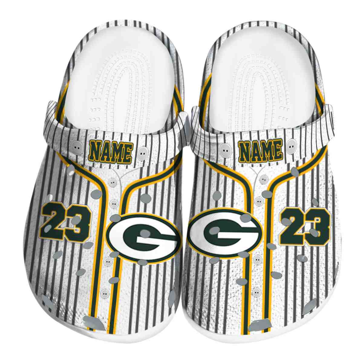 footwearmerch green bay packers nfl sport crocs crocband clogs shoes comfortable for men women and kids a7vxn