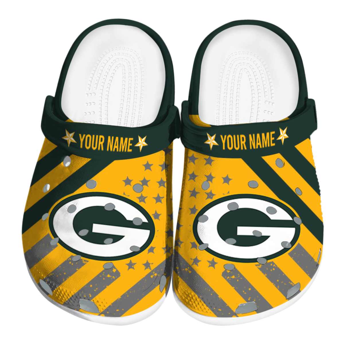 footwearmerch green bay packers nfl sport crocs crocband clogs shoes comfortable for men women and kids j0ao9