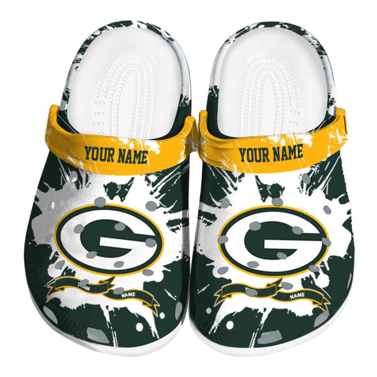 footwearmerch green bay packers nfl sport crocs crocband clogs shoes comfortable for men women and kids jgx0j