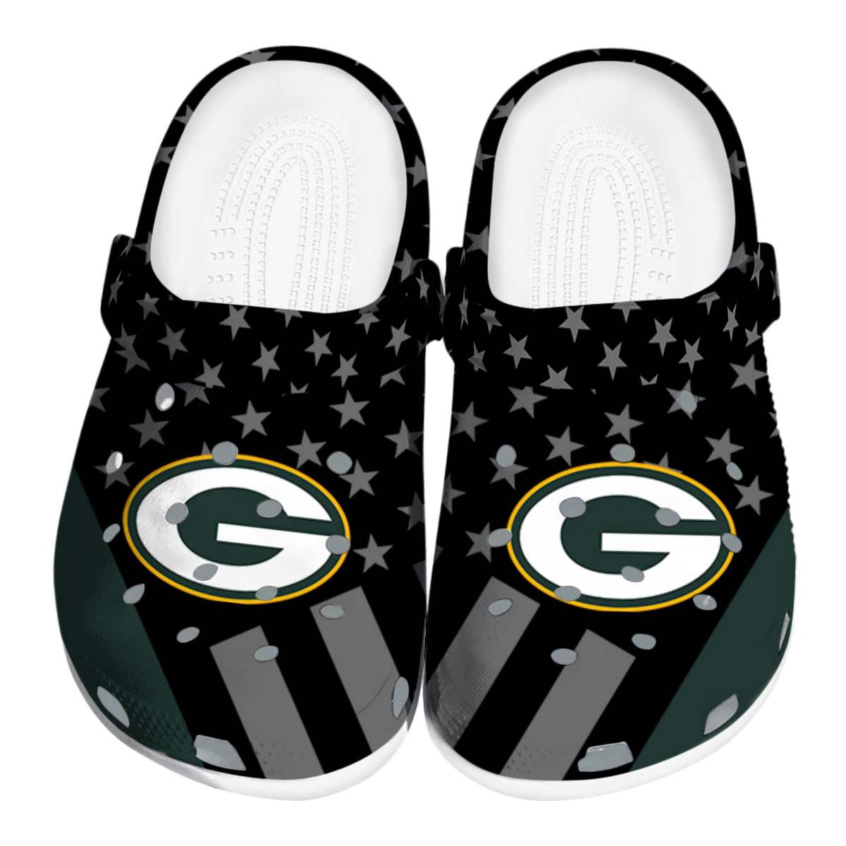 footwearmerch green bay packers nfl sport crocs crocband clogs shoes comfortable for men women and kids miyvu