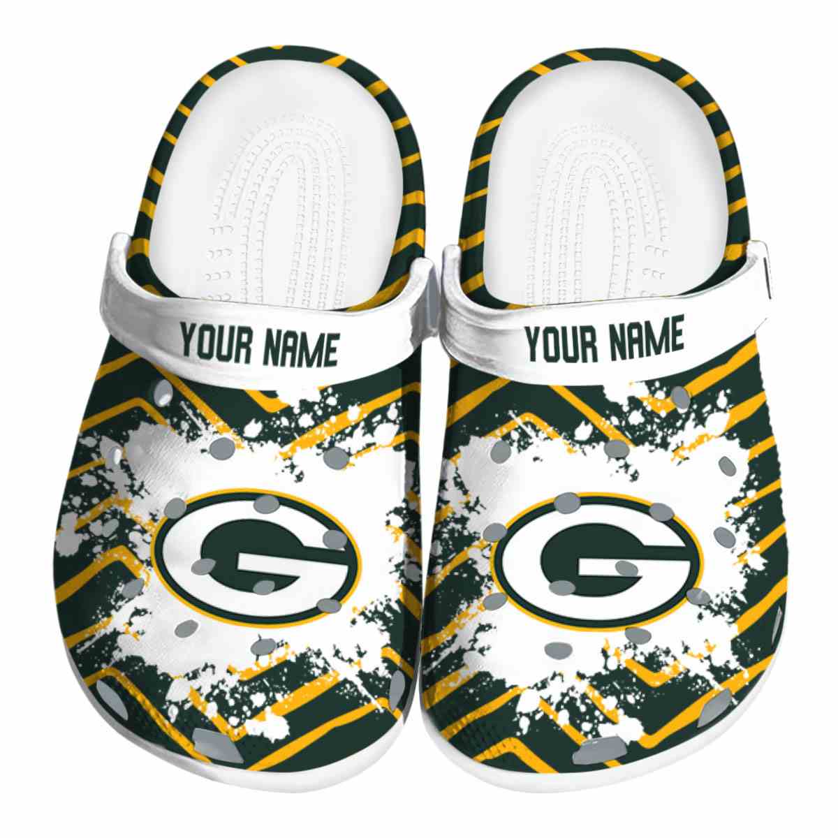 footwearmerch green bay packers nfl sport crocs crocband clogs shoes comfortable for men women and kids nwqiq