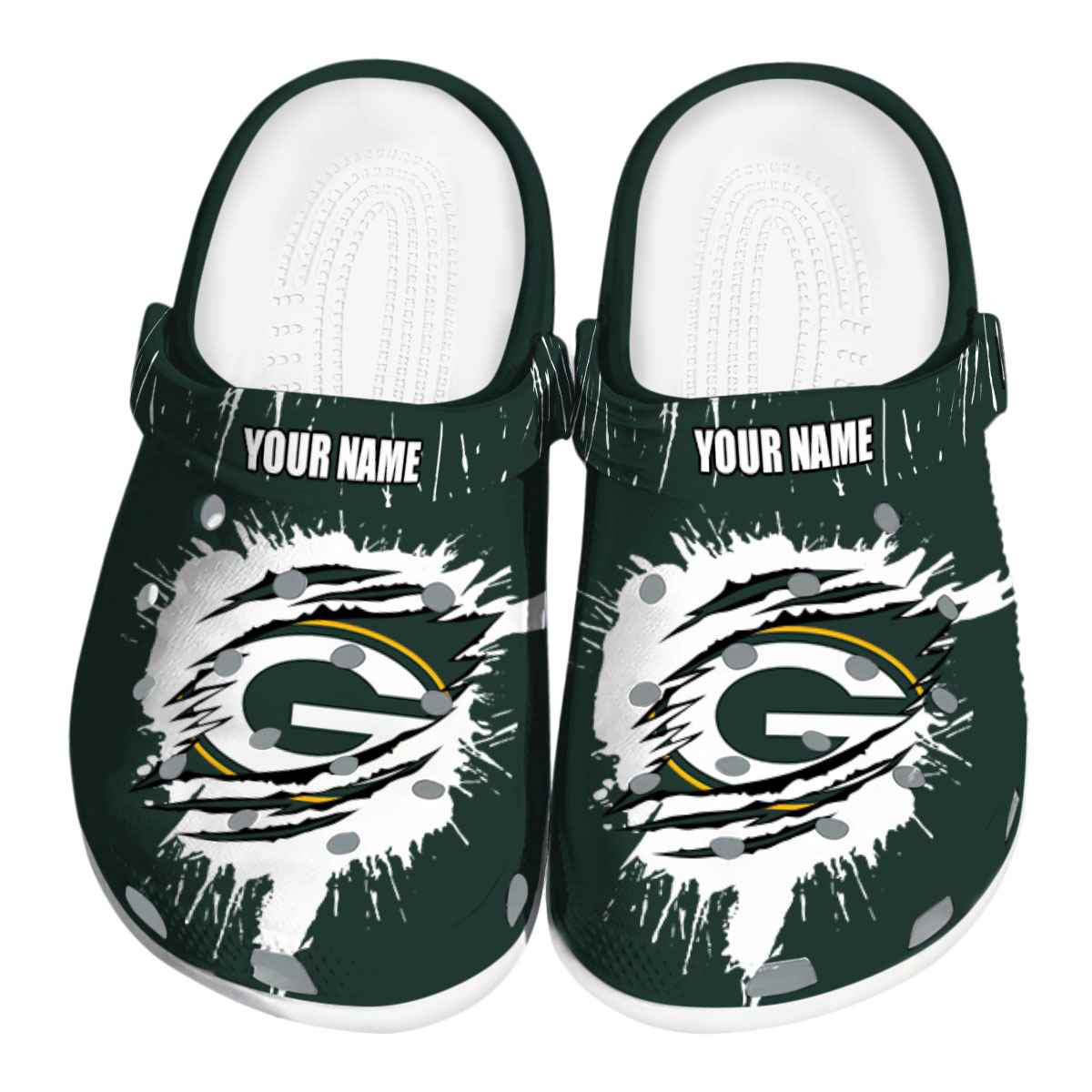 footwearmerch green bay packers nfl sport crocs crocband clogs shoes comfortable for men women and kids xtr1t