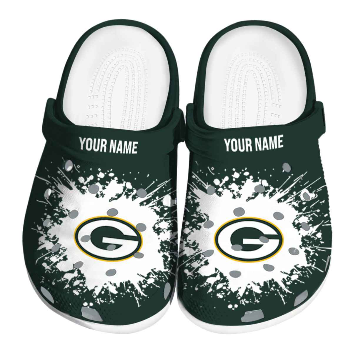 footwearmerch green bay packers nfl sport crocs crocband clogs shoes comfortable for men women and kids y0prj