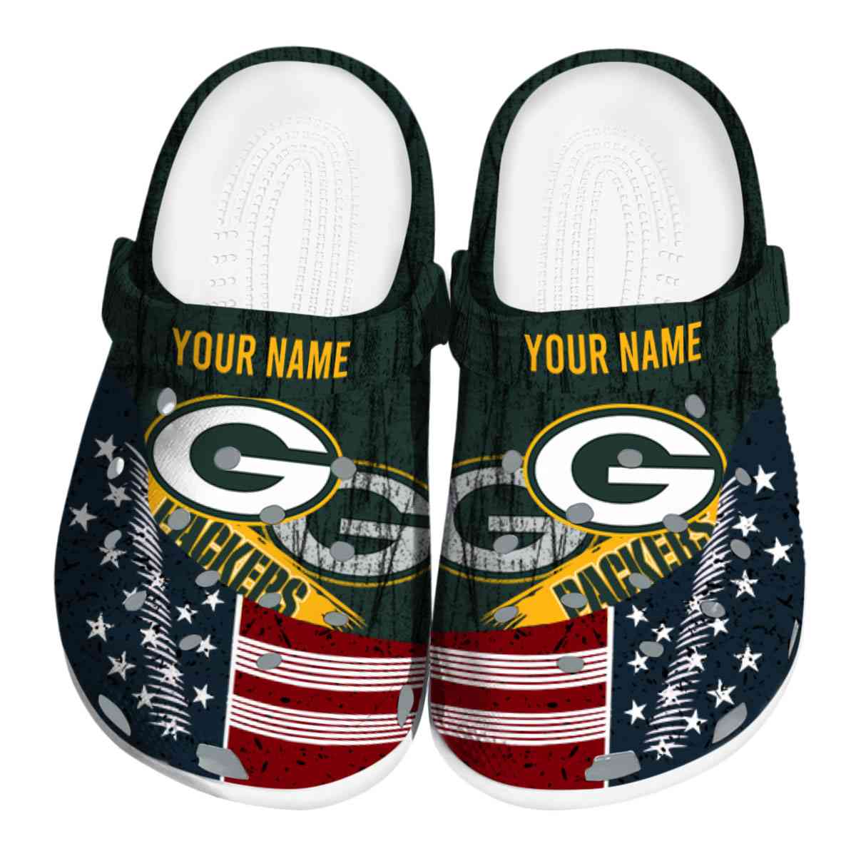footwearmerch green bay packers nfl sport crocs crocband clogs shoes comfortable for men women and kids zugtd