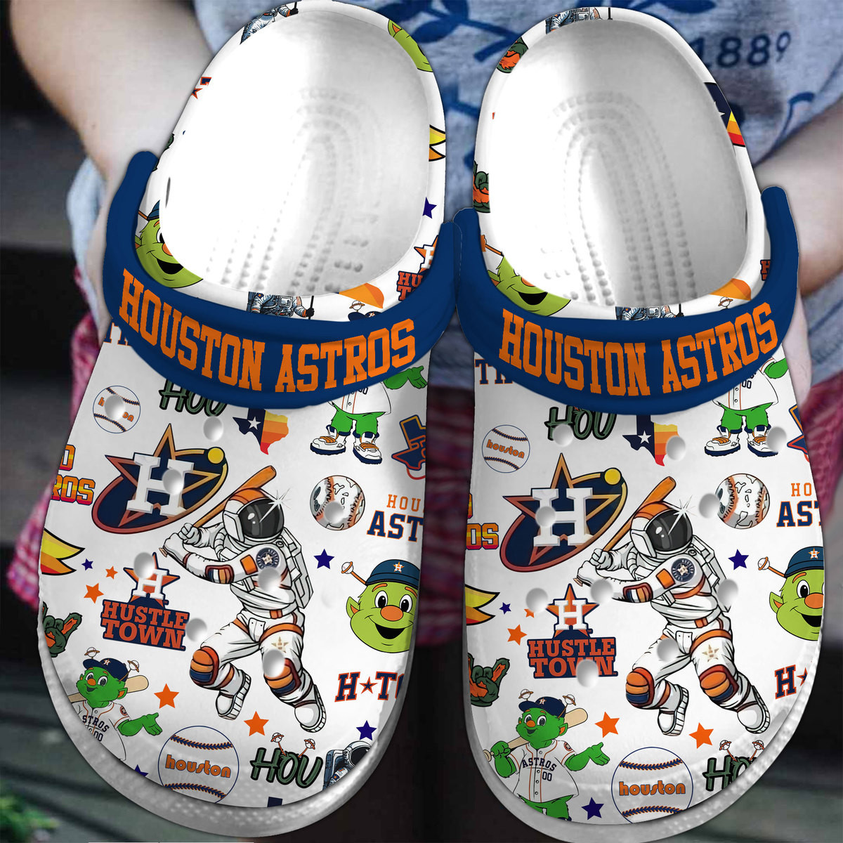 footwearmerch houston astros baseball mlb sport crocs crocband clogs shoes comfortable for men women and kids pzujl