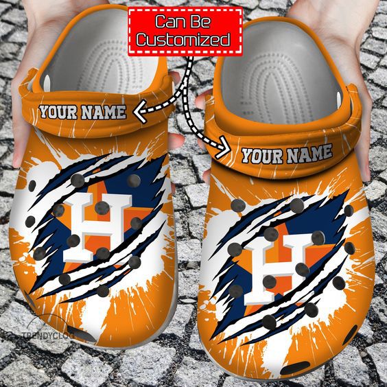 footwearmerch houston astros mlb sport crocs crocband clogs shoes comfortable for men women and kids ofoot