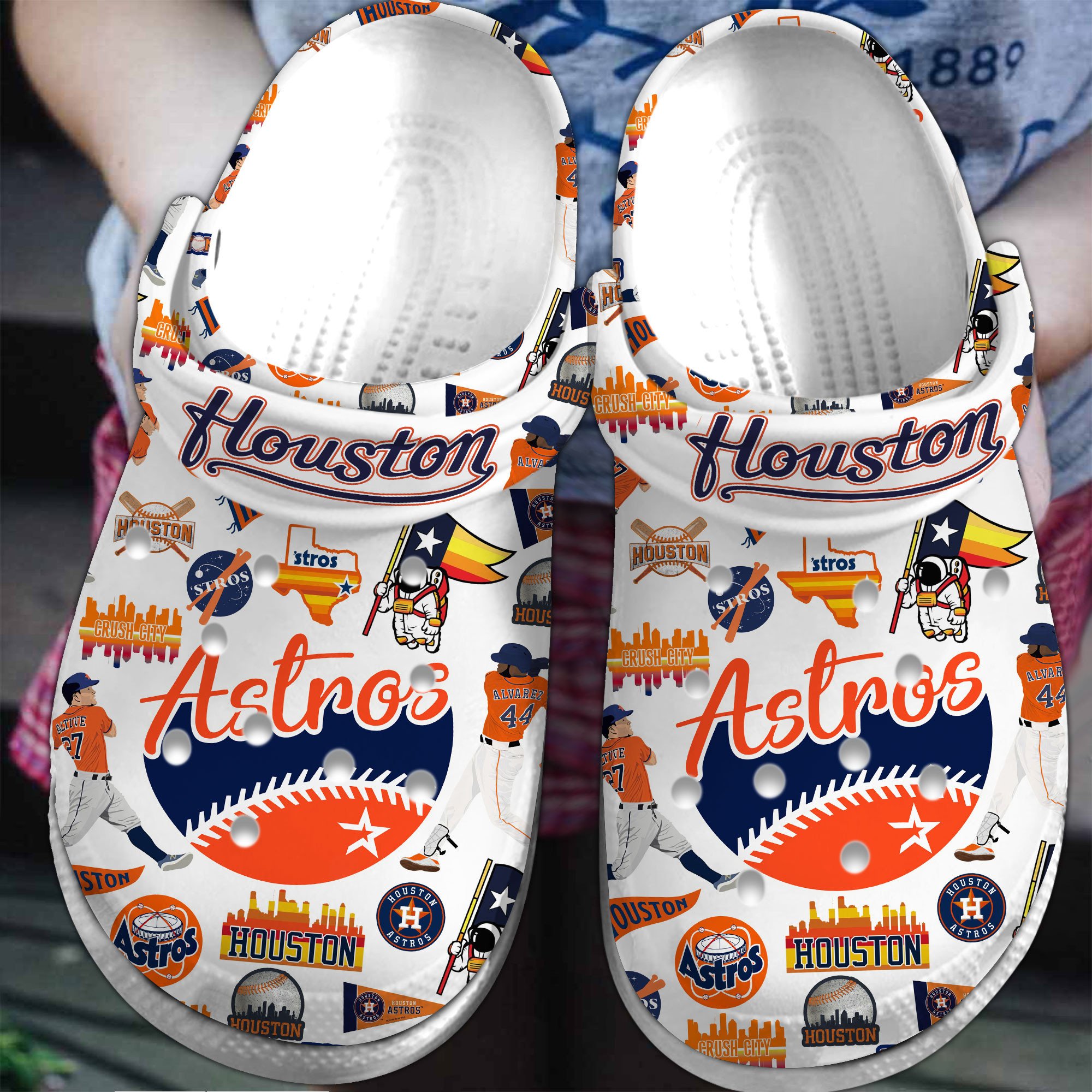 footwearmerch houston astros mlb sport crocs crocband clogs shoes comfortable for men women and kids v79ks