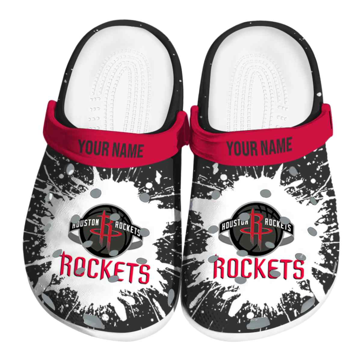 footwearmerch houston rockets nba sport crocs crocband clogs shoes comfortable for men women and kids w61pj