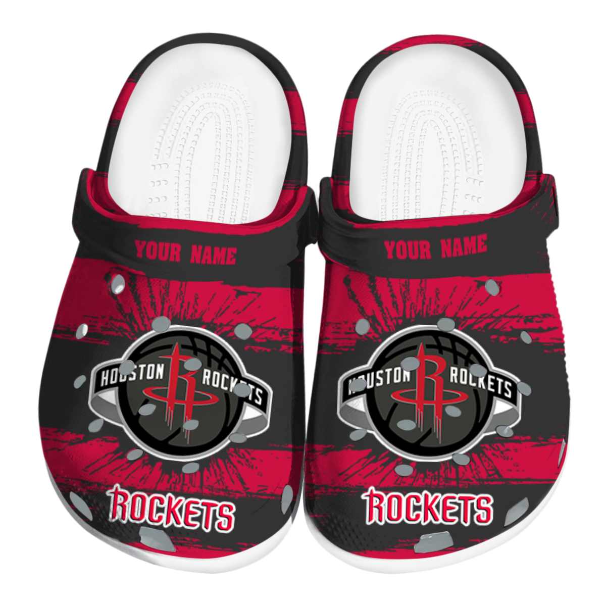 footwearmerch houston rockets nba sport crocs crocband clogs shoes comfortable for men women and kids yjam8