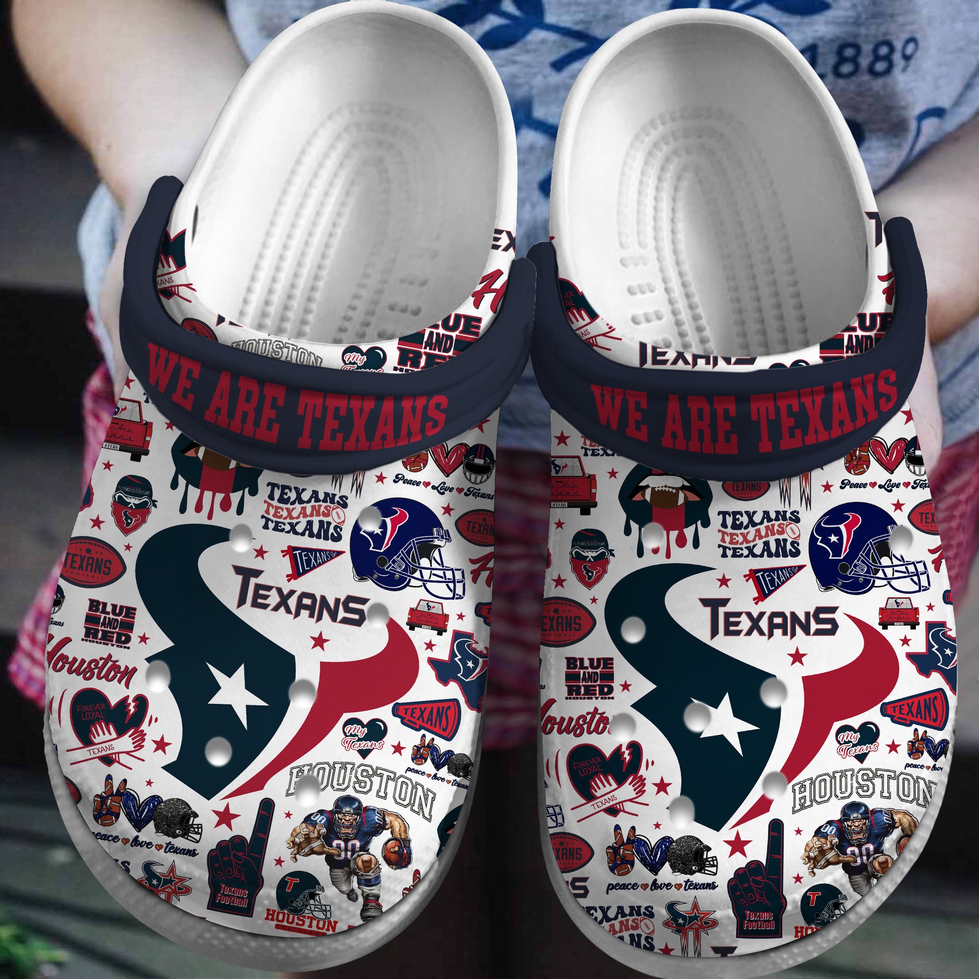 footwearmerch houston texans nfl sport crocs crocband clogs shoes comfortable for men women and kids e0soc
