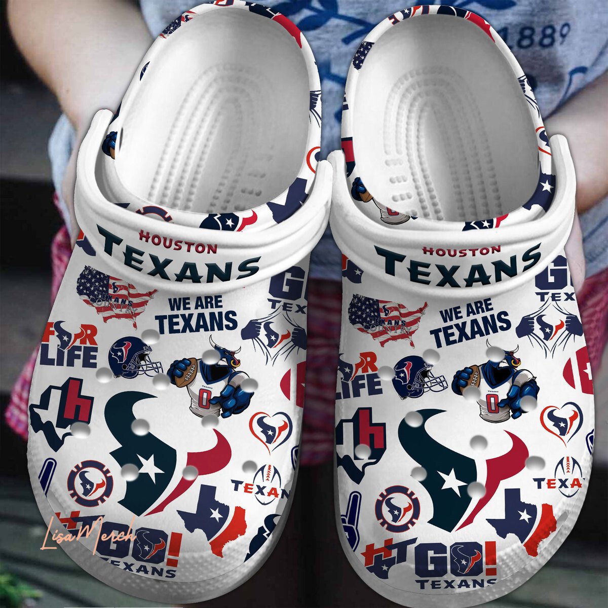 footwearmerch houston texans nfl sport crocs crocband clogs shoes comfortable for men women and kids meitz