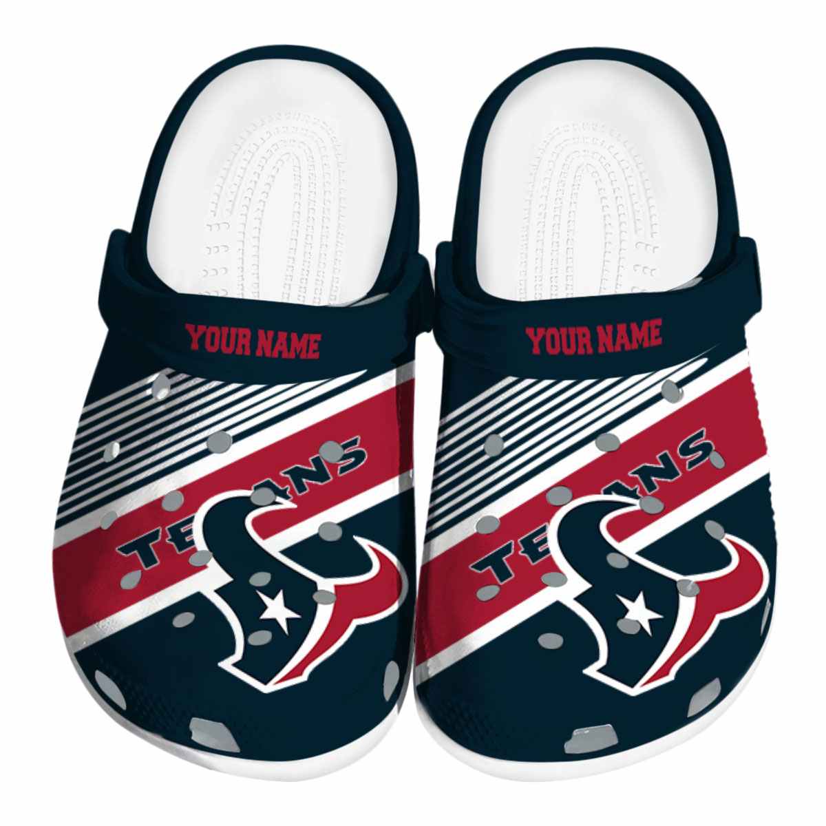 footwearmerch houston texans nfl sport crocs crocband clogs shoes comfortable for men women and kids offwa