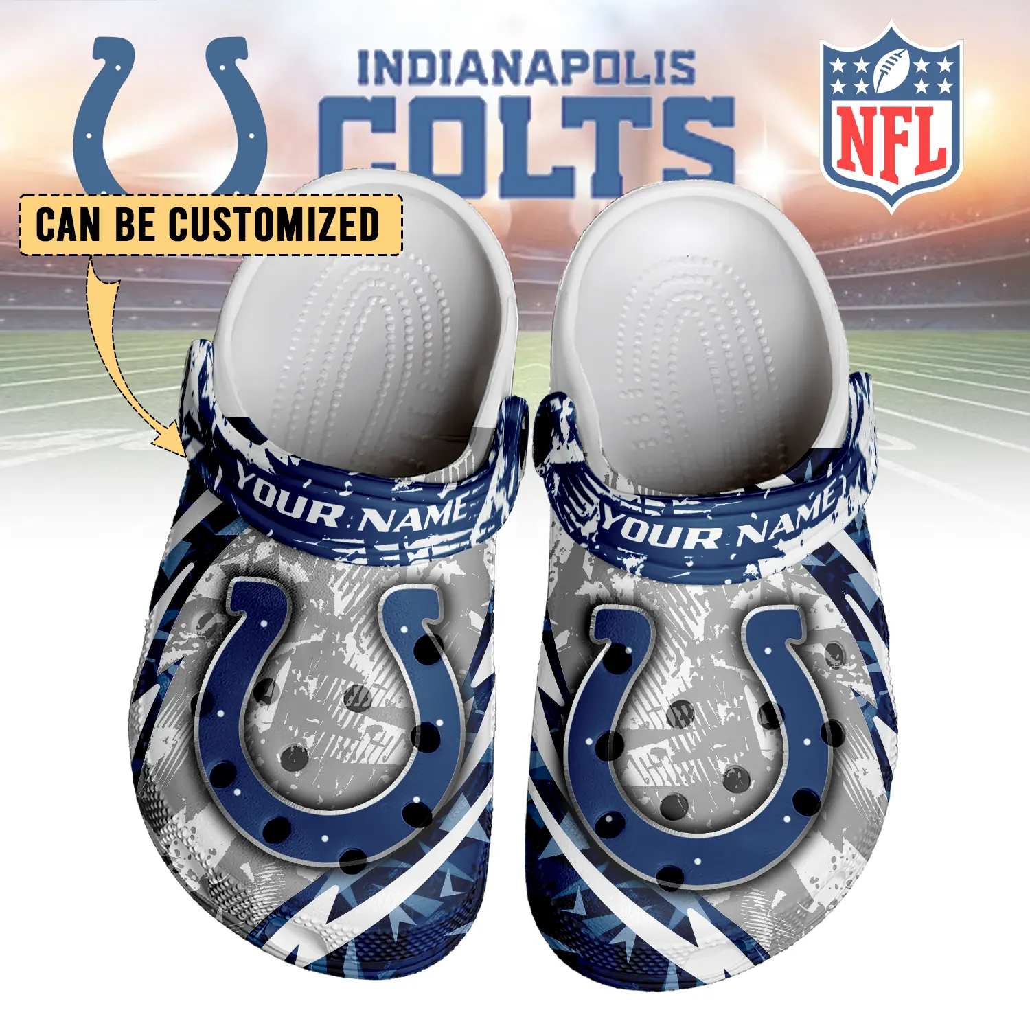 footwearmerch indianapolis colts nfl crocs crocband clogs shoes comfortable for men women and kids 9ihtp