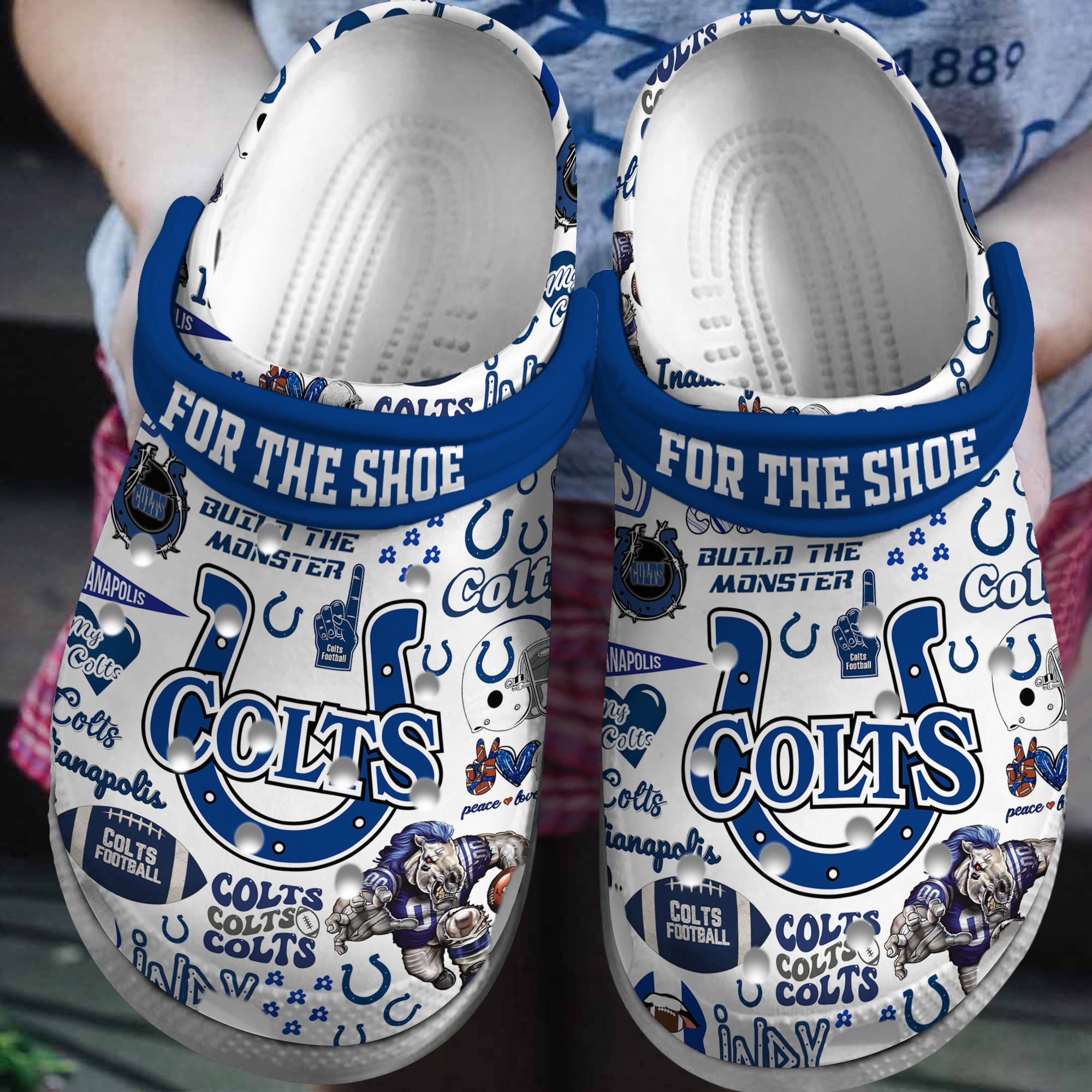 footwearmerch indianapolis colts nfl sport crocs crocband clogs shoes comfortable for men women and kids 3rhwt