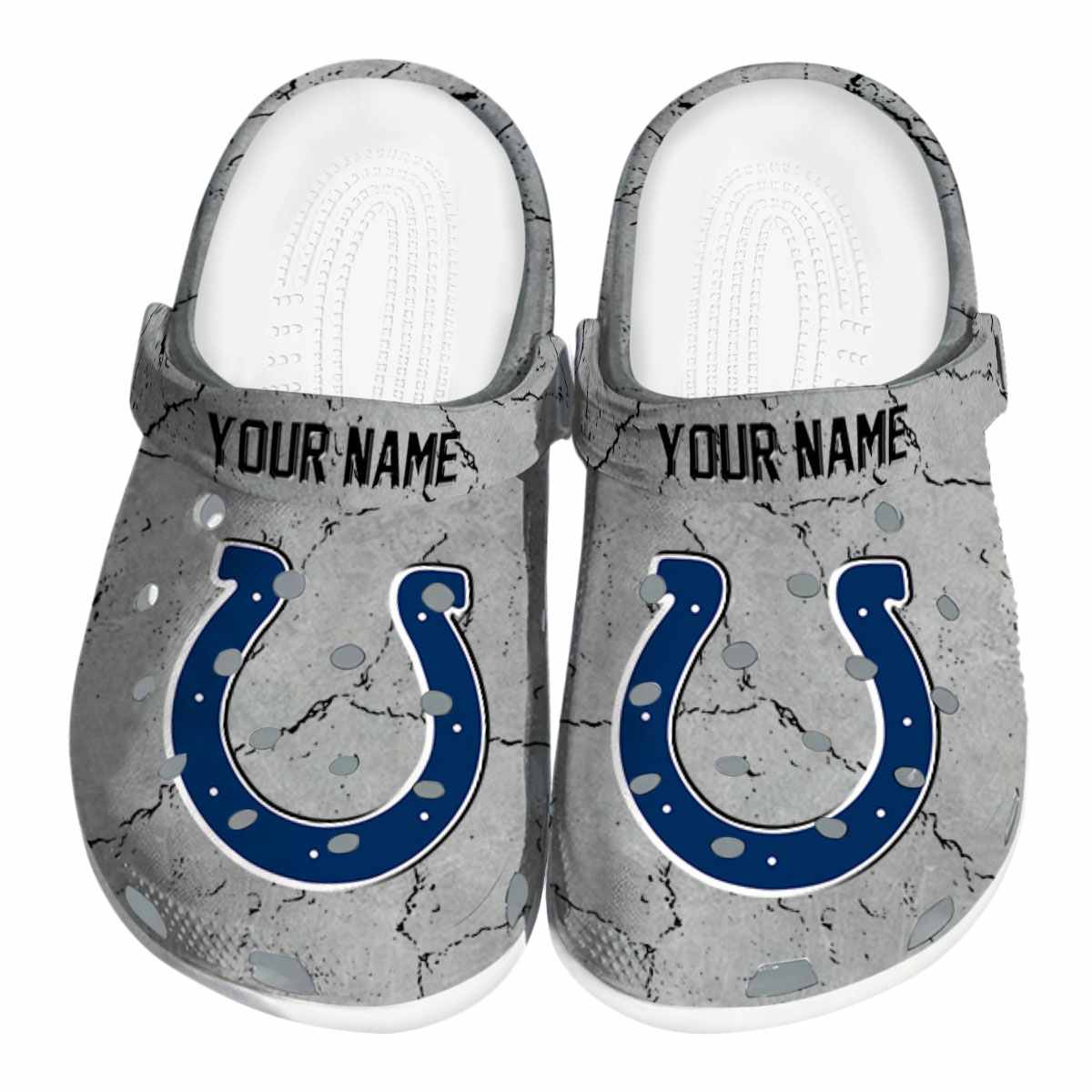 footwearmerch indianapolis colts nfl sport crocs crocband clogs shoes comfortable for men women and kids 76acz