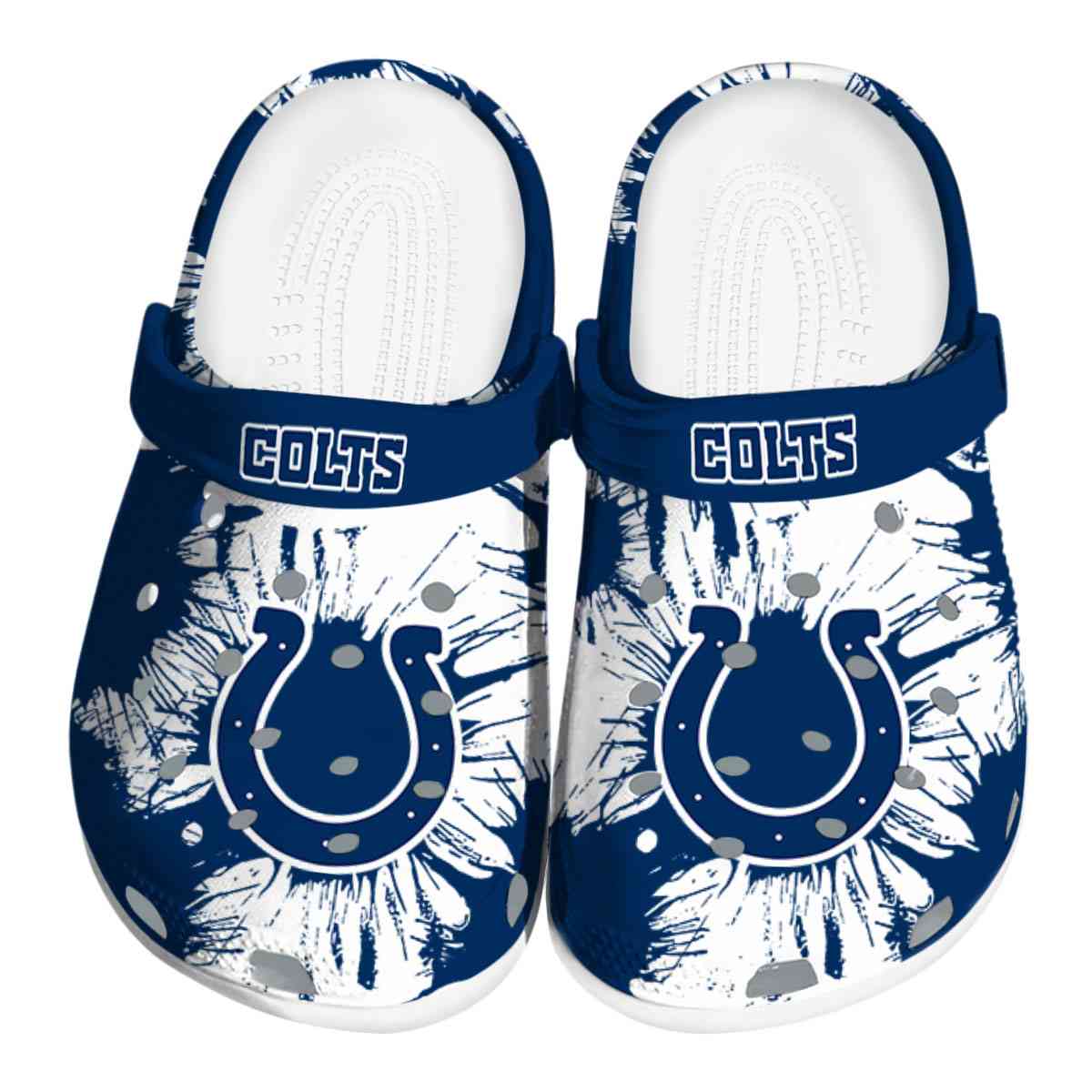 footwearmerch indianapolis colts nfl sport crocs crocband clogs shoes comfortable for men women and kids 8dsbo