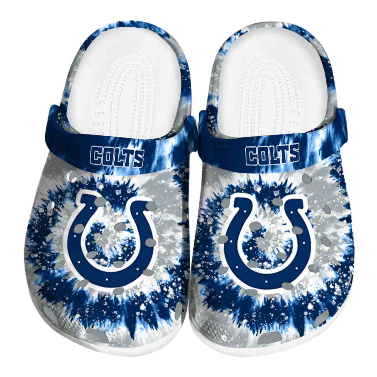 footwearmerch indianapolis colts nfl sport crocs crocband clogs shoes comfortable for men women and kids ab5nb