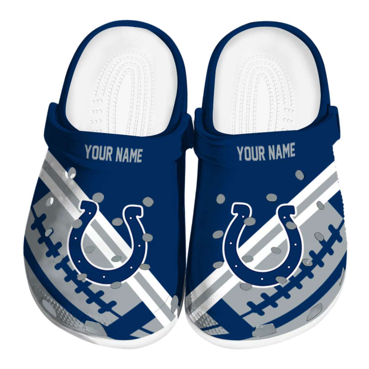 footwearmerch indianapolis colts nfl sport crocs crocband clogs shoes comfortable for men women and kids atdnz