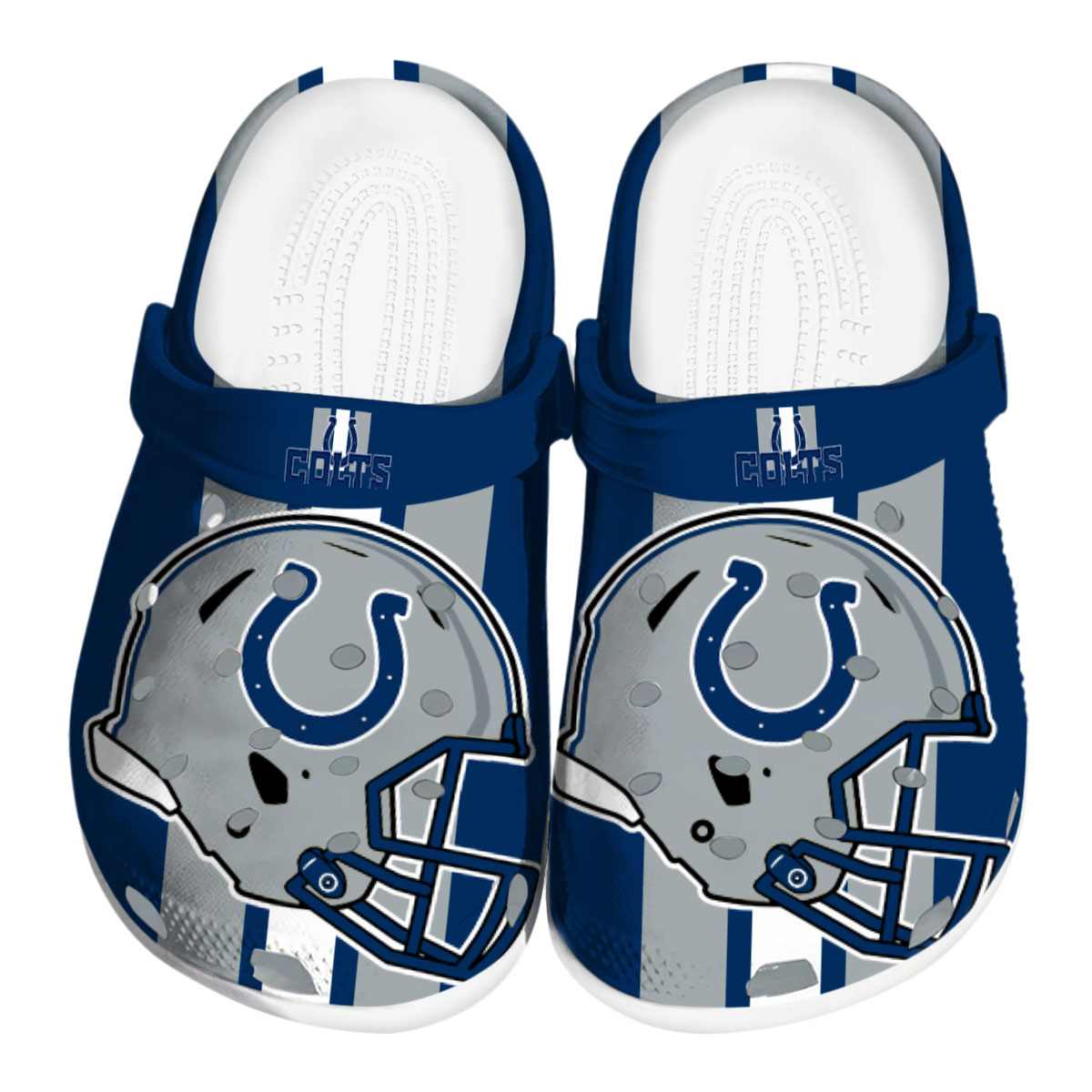 footwearmerch indianapolis colts nfl sport crocs crocband clogs shoes comfortable for men women and kids azhcr