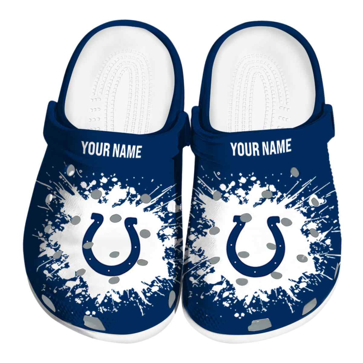 footwearmerch indianapolis colts nfl sport crocs crocband clogs shoes comfortable for men women and kids eodo8