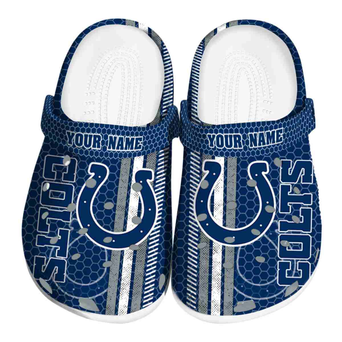 footwearmerch indianapolis colts nfl sport crocs crocband clogs shoes comfortable for men women and kids gtspt