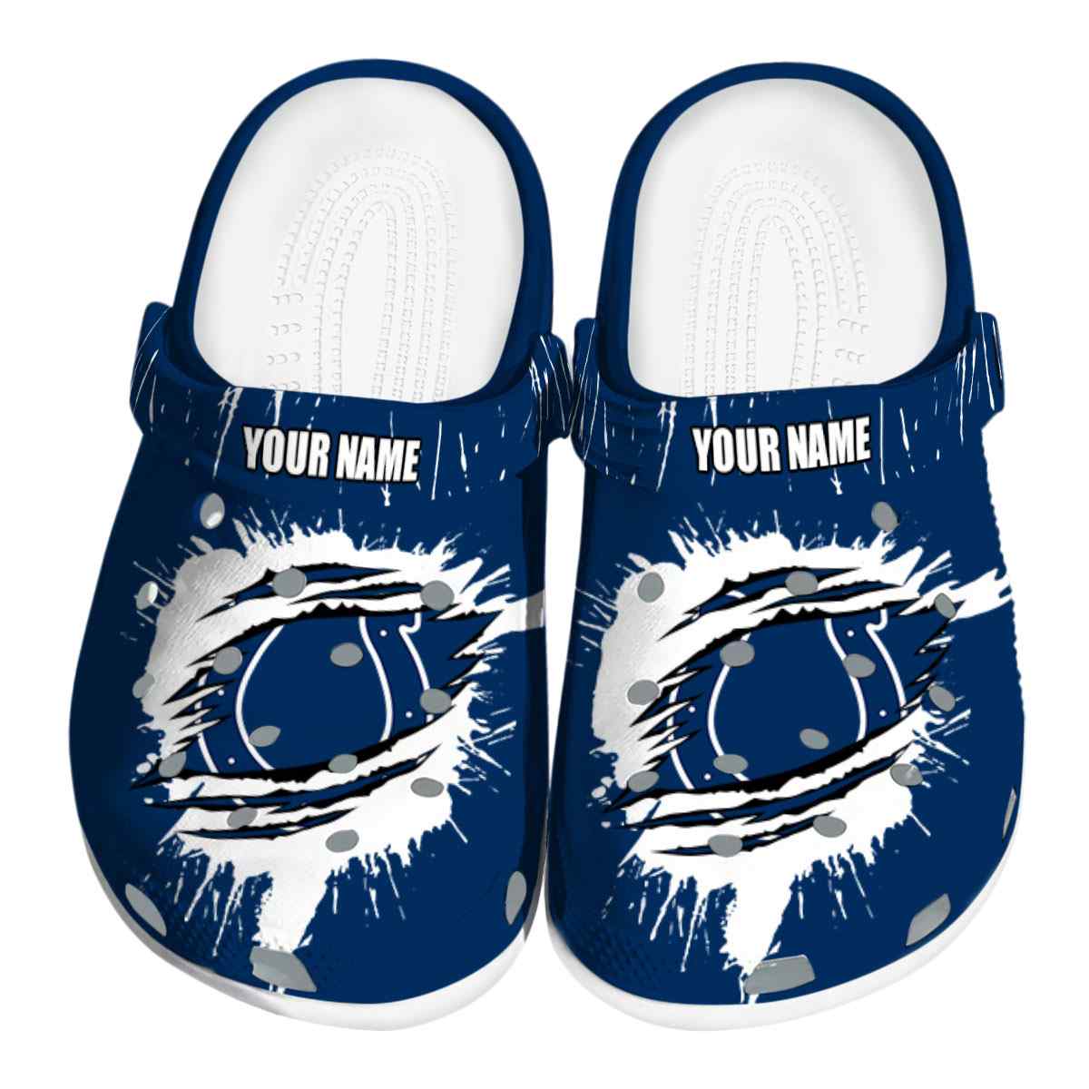 footwearmerch indianapolis colts nfl sport crocs crocband clogs shoes comfortable for men women and kids hrkkc