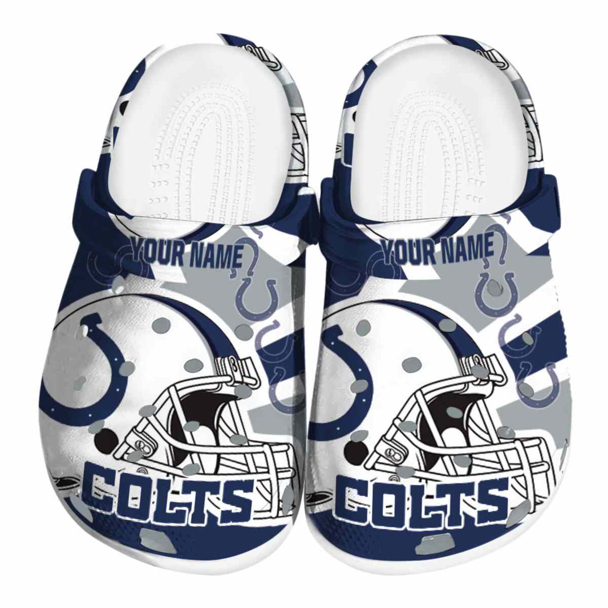 footwearmerch indianapolis colts nfl sport crocs crocband clogs shoes comfortable for men women and kids qumeo