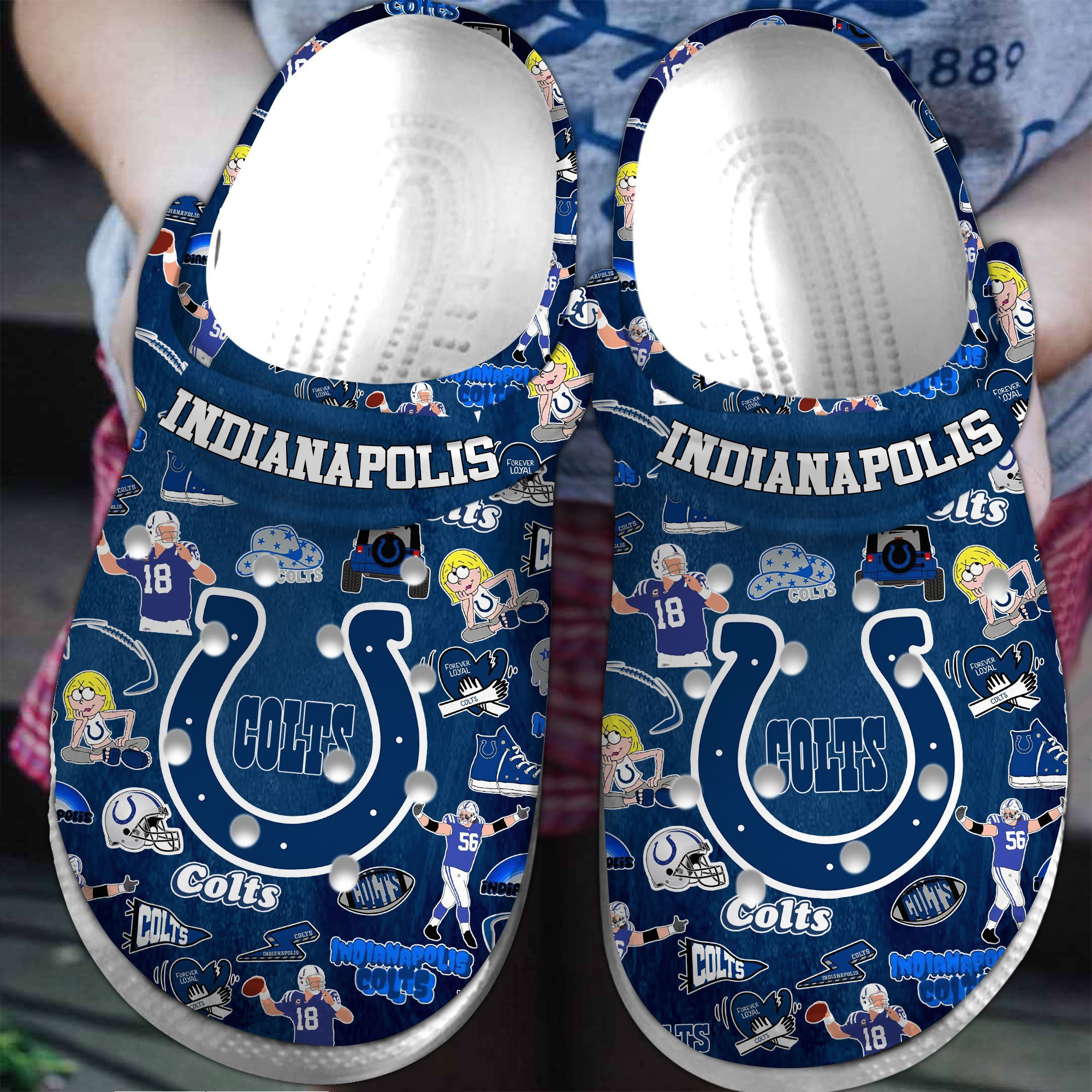 footwearmerch indianapolis colts nfl sport crocs crocband clogs shoes comfortable for men women and kids ygyk1