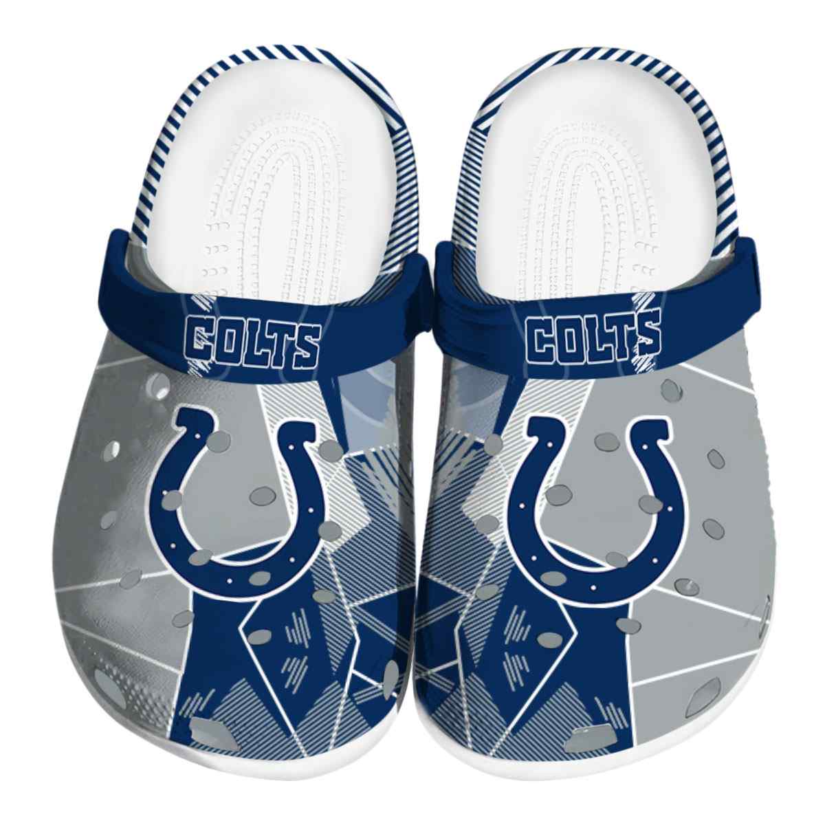 footwearmerch indianapolis colts nfl sport crocs crocband clogs shoes comfortable for men women and kids yz1zx