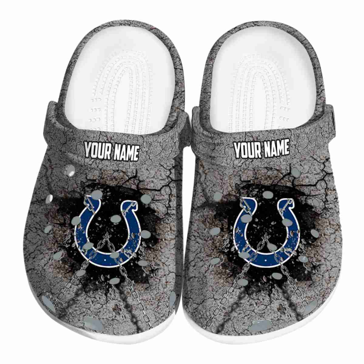 footwearmerch indianapolis colts nfl sport crocs crocband clogs shoes comfortable for men women and kids zekam