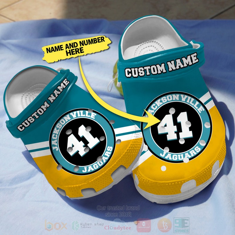 footwearmerch jacksonville jaguars nfl sport crocs crocband clogs shoes comfortable for men women and kids cantv