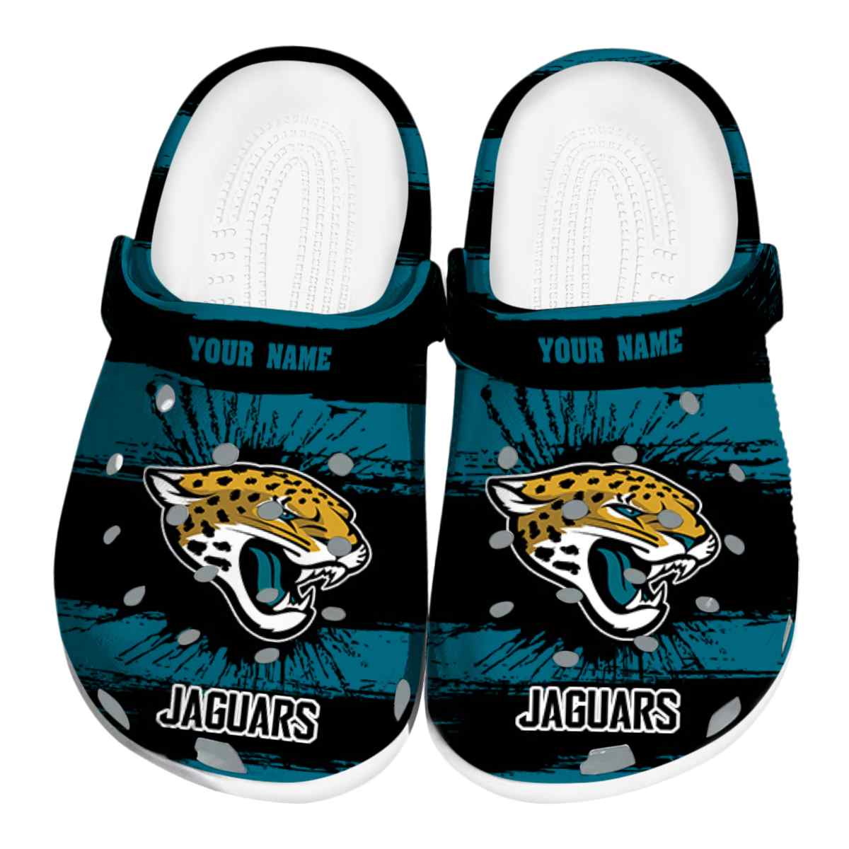 footwearmerch jacksonville jaguars nfl sport crocs crocband clogs shoes comfortable for men women and kids gwaul