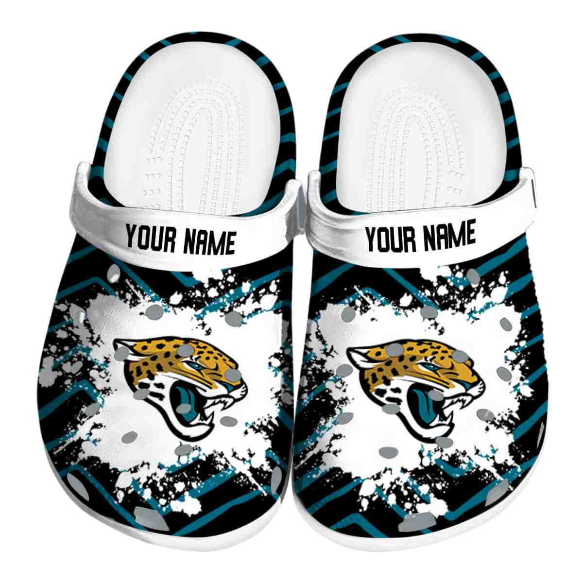 footwearmerch jacksonville jaguars nfl sport crocs crocband clogs shoes comfortable for men women and kids itcfn