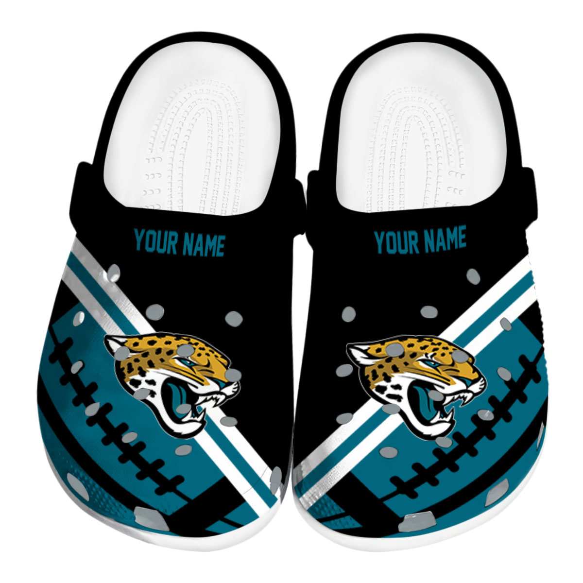 footwearmerch jacksonville jaguars nfl sport crocs crocband clogs shoes comfortable for men women and kids lweda
