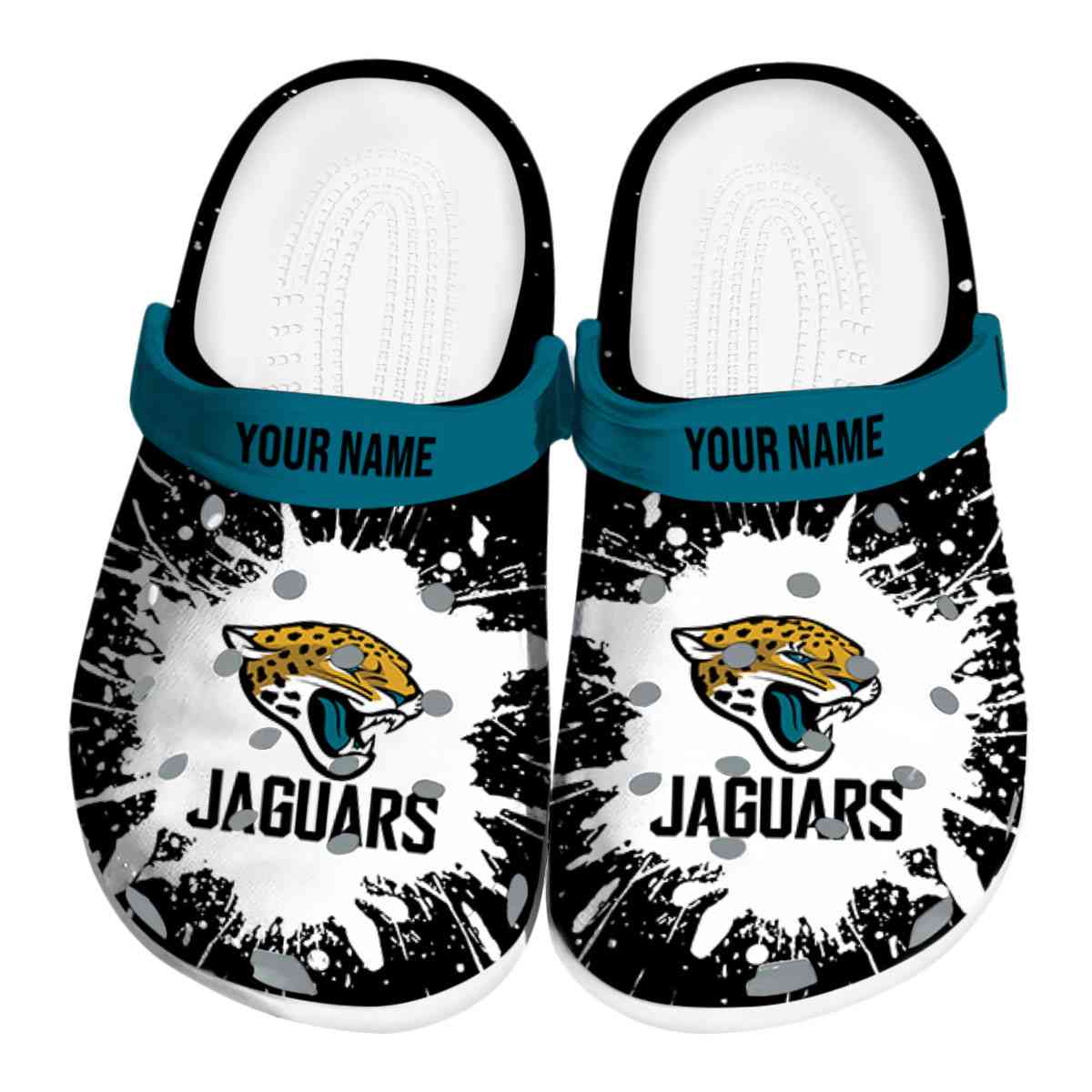 footwearmerch jacksonville jaguars nfl sport crocs crocband clogs shoes comfortable for men women and kids nkxkc