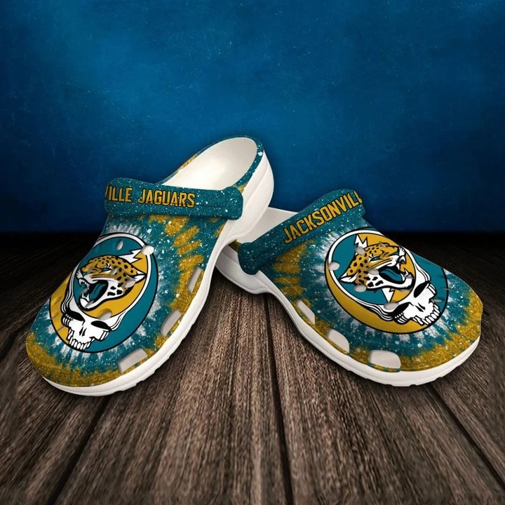 footwearmerch jacksonville jaguars nfl sport crocs crocband clogs shoes comfortable for men women and kids pjy86