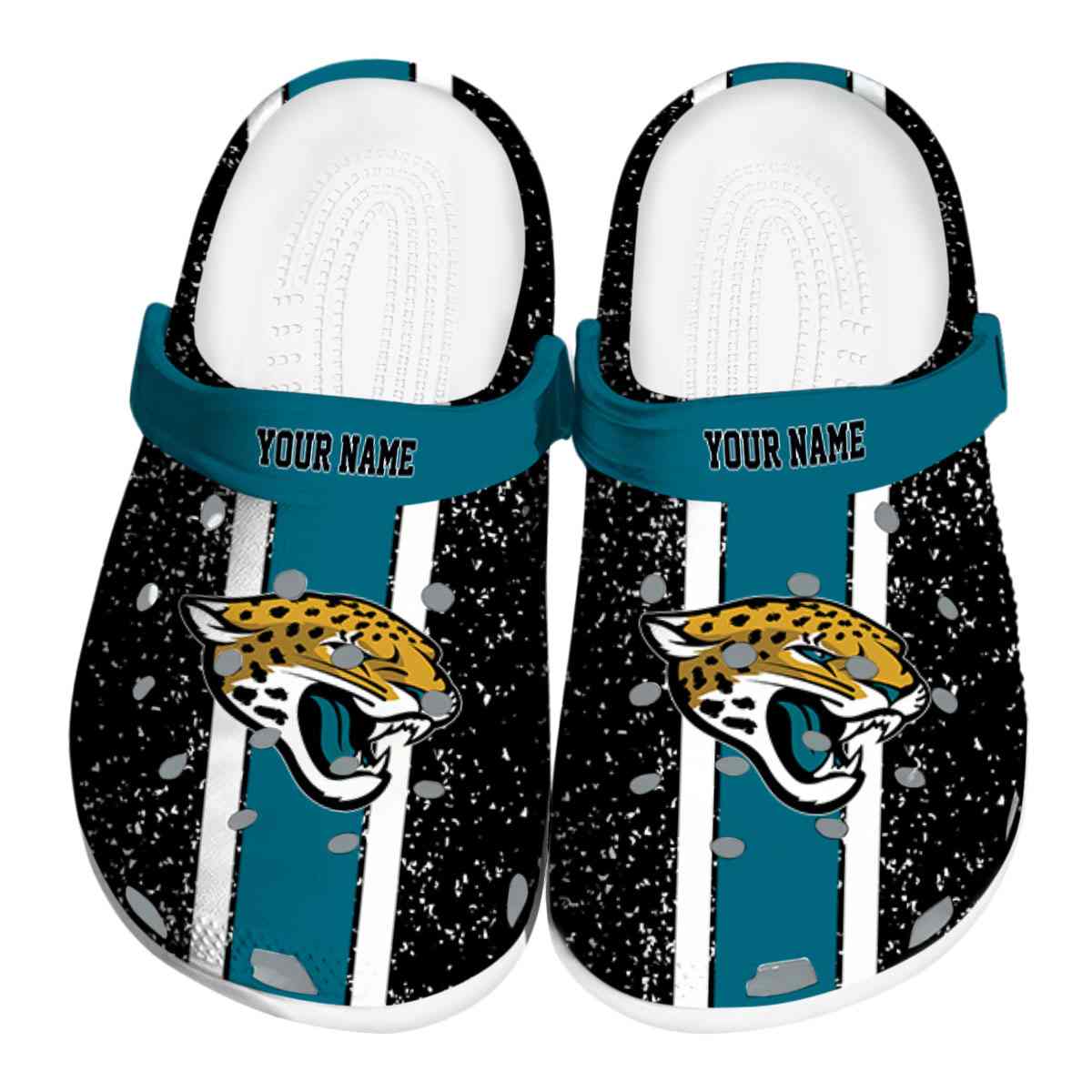 footwearmerch jacksonville jaguars nfl sport crocs crocband clogs shoes comfortable for men women and kids w3gfm